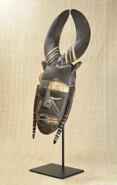 African Jimini Mask 18 Left Angle