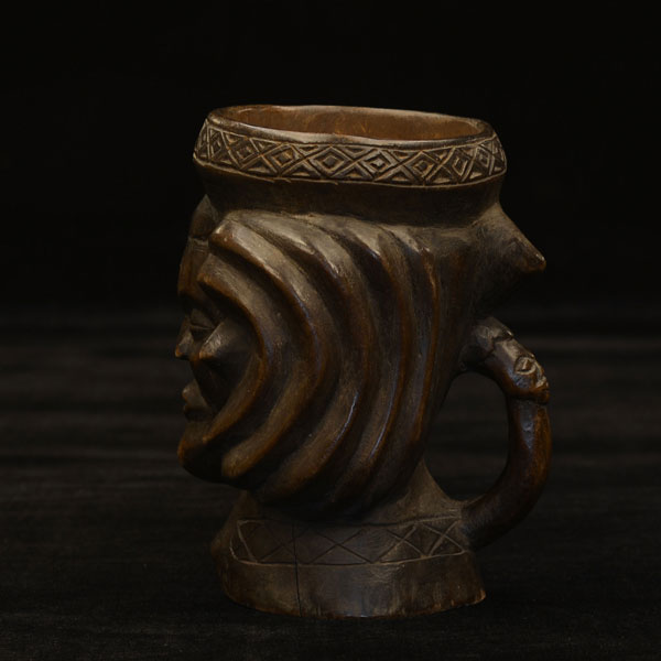 Kuba Ceremonial Cup 65 left side
