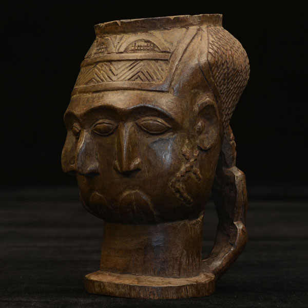 Kuba Ceremonial Cup 61 Left Angle