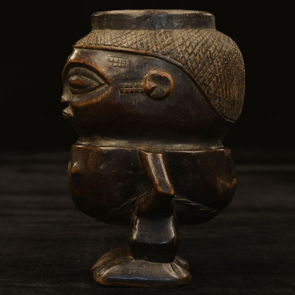 Kuba Ceremonial Cup 58 left side