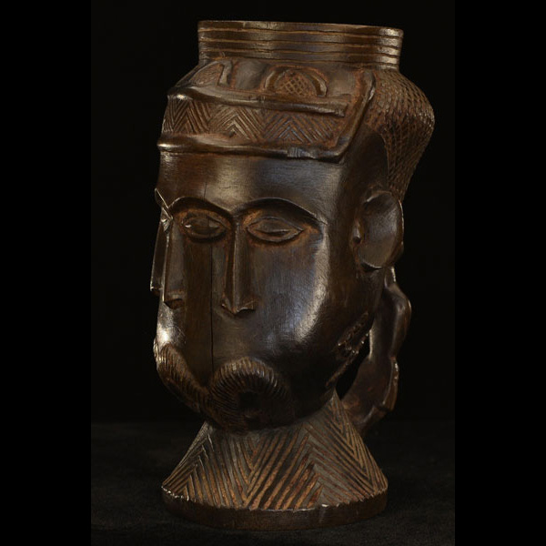 Kuba Ceremonial Cup 57 Left Angle