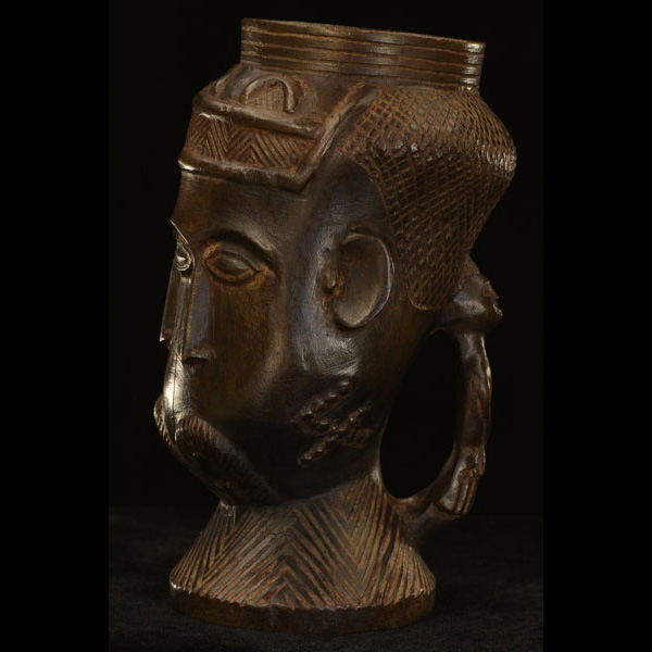 Kuba Ceremonial Cup 57 left side