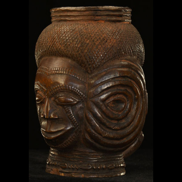 Kuba Ceremonial Cup 59 Left Angle