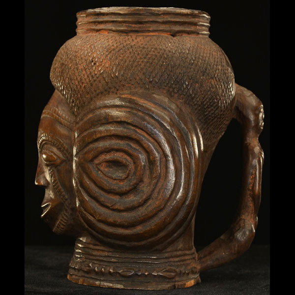 Kuba Ceremonial Cup 59 left side