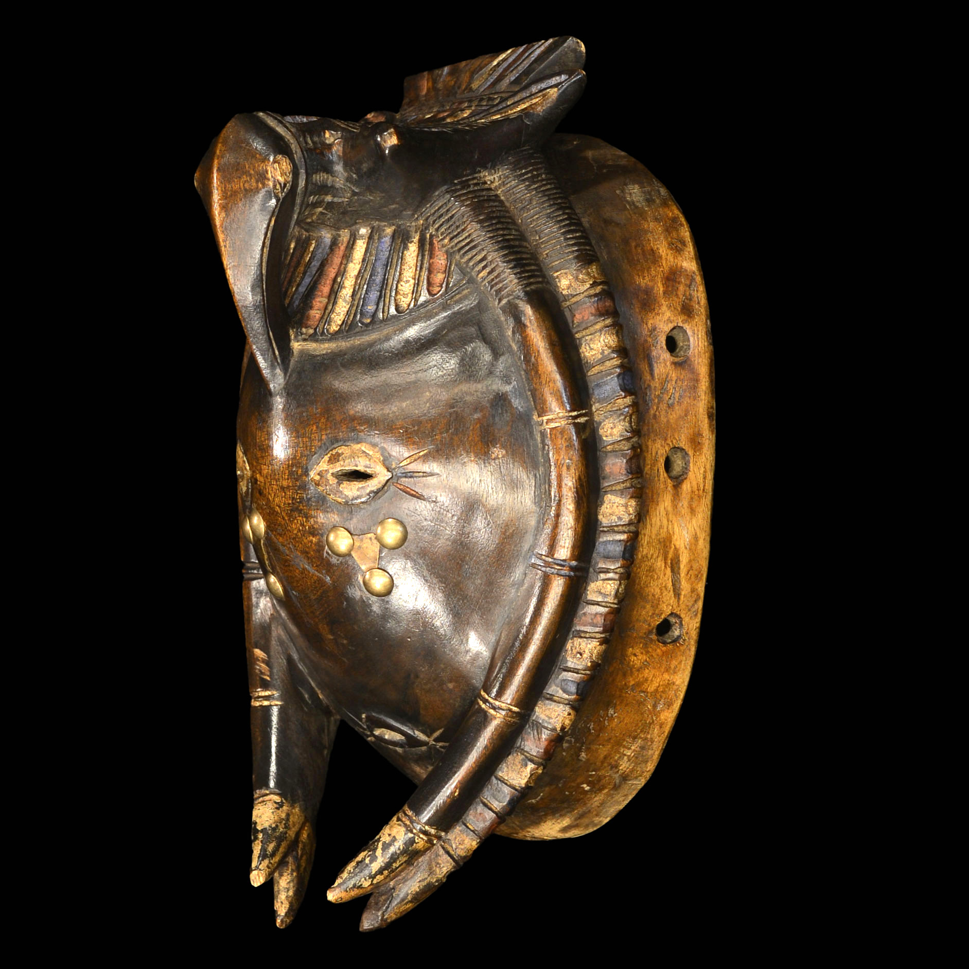 African Kulango mask Left Angle