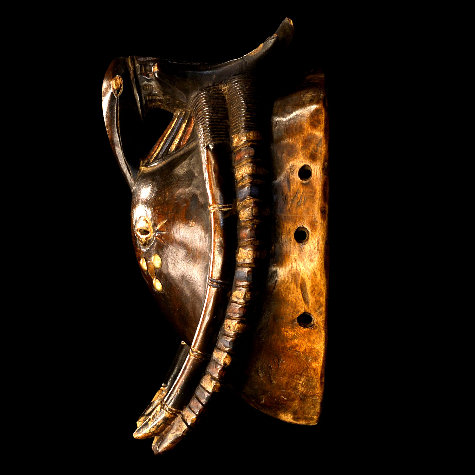 African Kulango mask left side