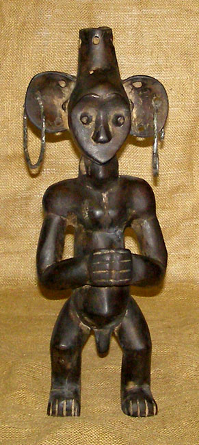 Kwele Statue 1 front - Click for a more detailed view of this African statue. Kwele Statue 1 front