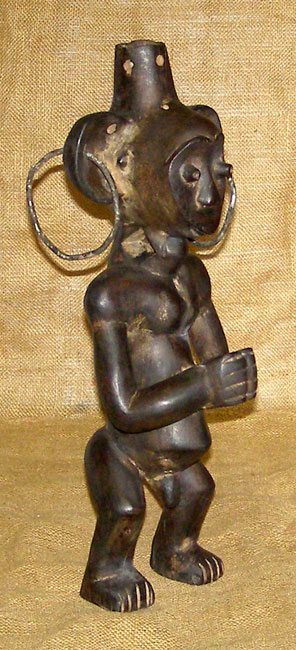 Kwele Statue 1 Right Angle - Click for a more detailed view of this African statue. Kwele Statue 1