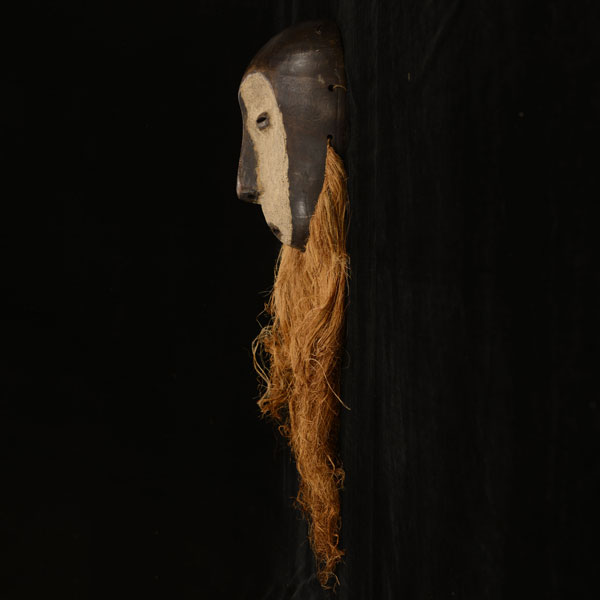 African Lega mask with beard left side