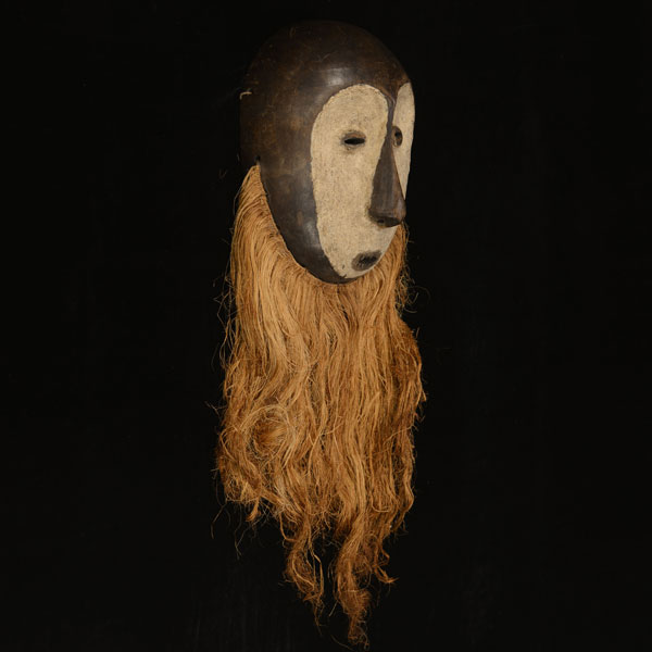 African Lega mask with beard 