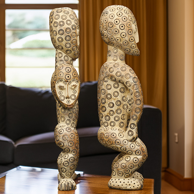 African Lega fertility couple right side