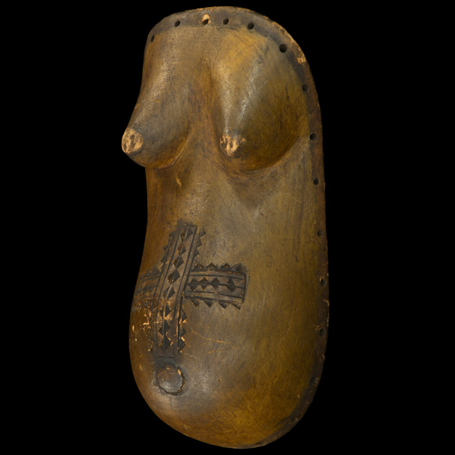 Makonde Belly Mask 5 Left Angle