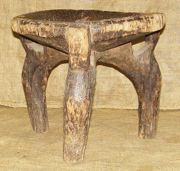 Makonde Stool 1 front