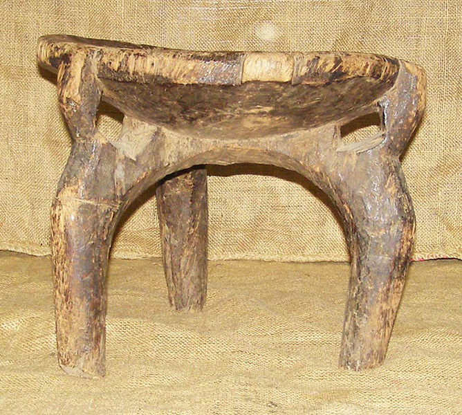 Makonde Stool 1 Left Angle