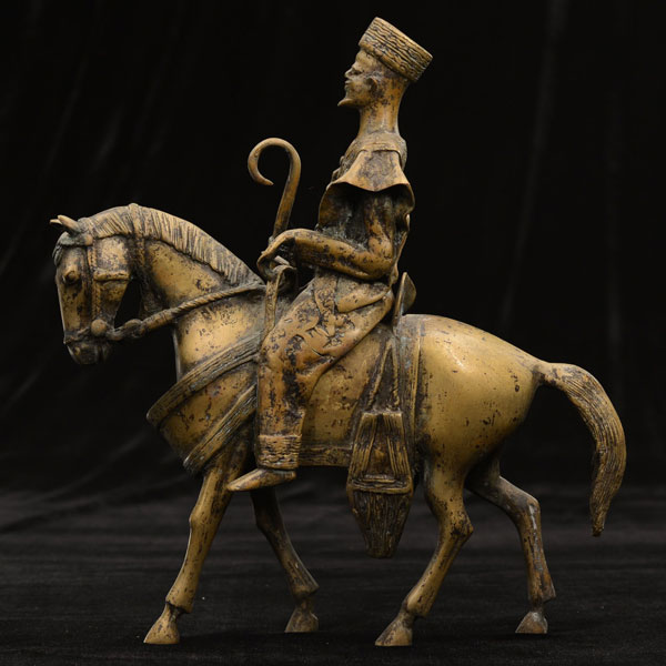 Mossi Bronze Mounted Nobleman 5 left side