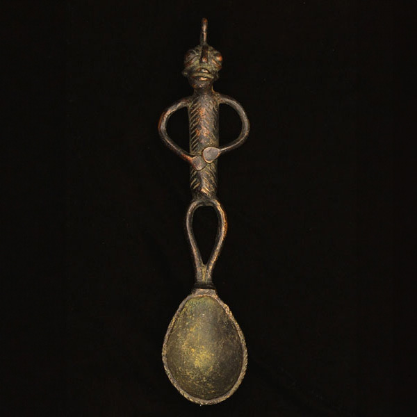 African Namji bronze spoon