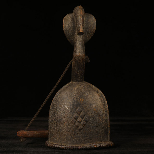 African Punu dancing bell 44