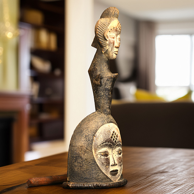 African Punu dancing bell 45