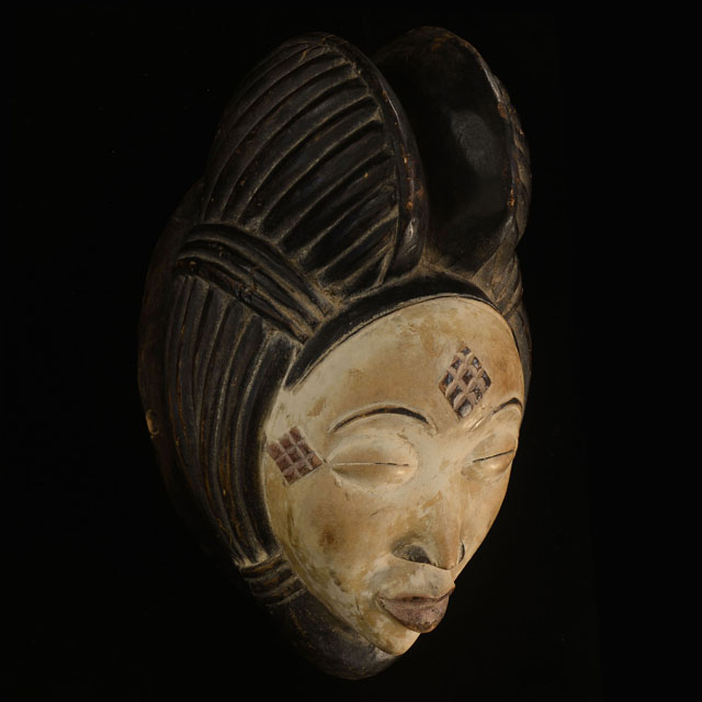 Punu Mask 43 Right Angle - Click for a more detailed view of this African Mask. Punu Mask 43