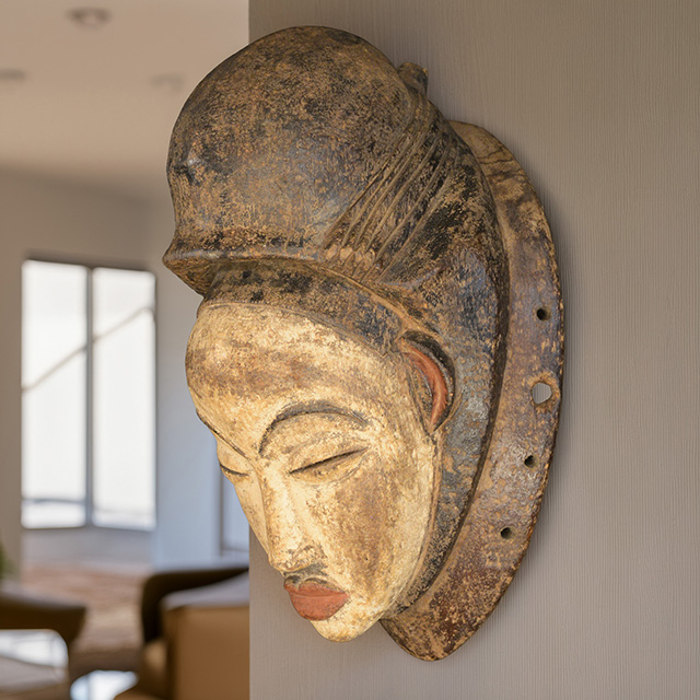 African Punu mask 46 Left Angle