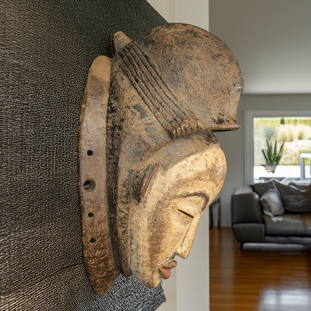 African Punu mask 46 Right Side
