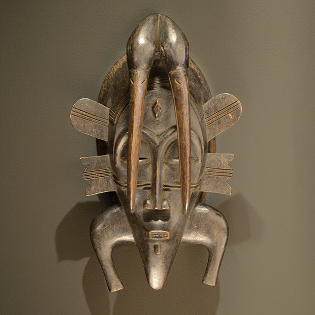Senufo hornbill mask 48