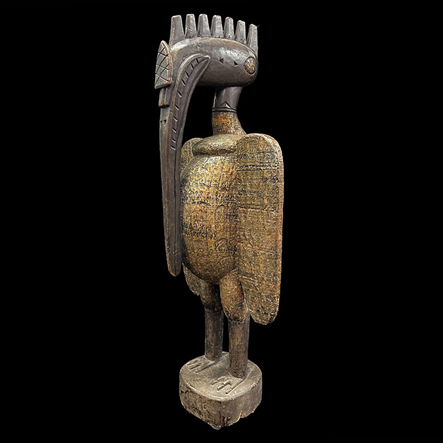 African Senufo hornbill statue Left Angle