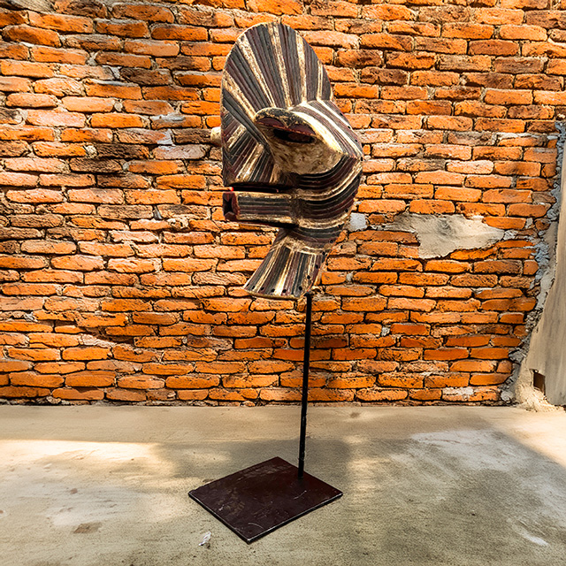 African Songye Mask on display stand