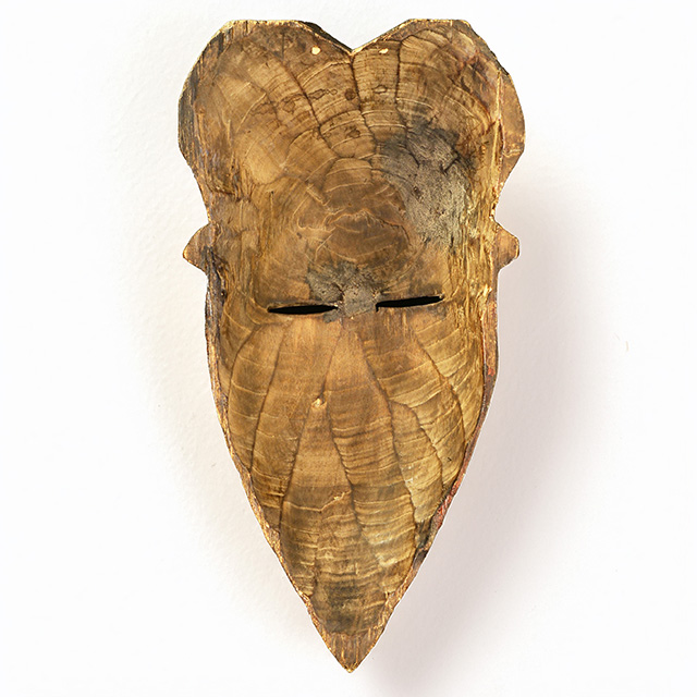 African Tikar mask 46 back - Click for a more detailed view of this African mask. African Tikar mask 46