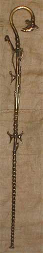 Burkina Faso Bronze Walking Stick Left Angle