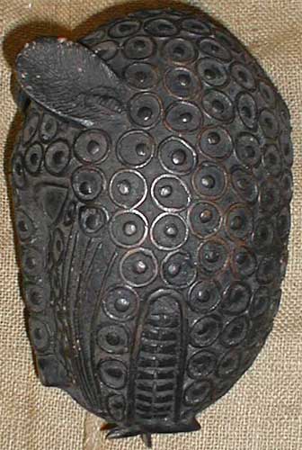 Nigerian Bronze Leopard Left Angle
