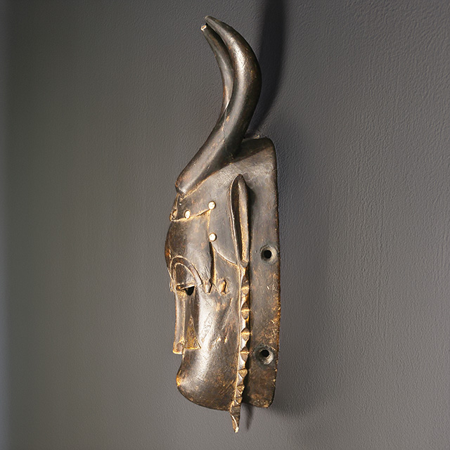 African Yaure mask left side