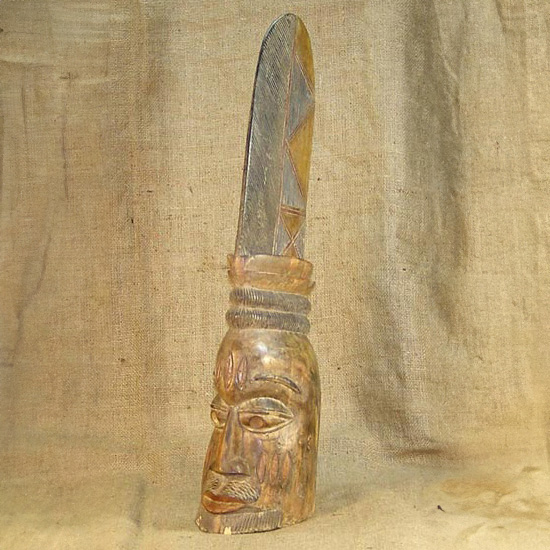 Yoruba Mask Left Angle