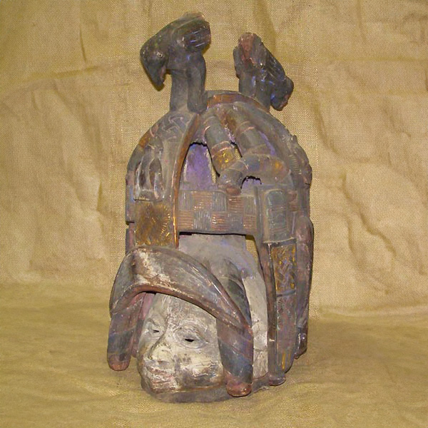 Yoruba Headdress 1 Left Angle