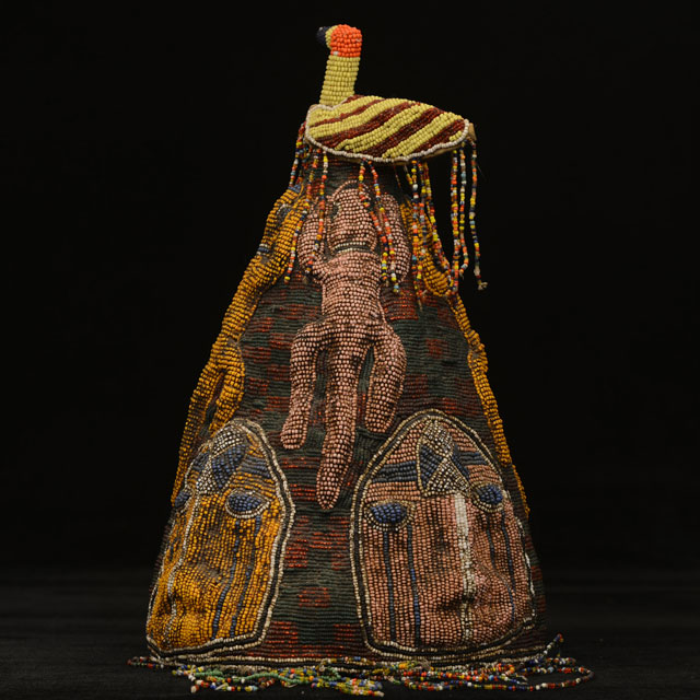 African Yoruba king's crown Left Angle